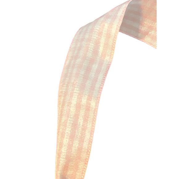 Mud Pie Ceramic Welcome Baby Girl Plaque Pink Gingham Ribbon Personalize NWOT - Picture 4 of 6